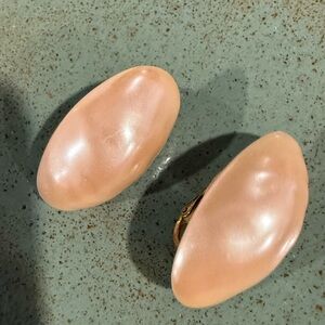 Pearl clip on earrings